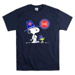 Detroit Pistons Snoopy and Woodstock with Basketball T Shirt 7