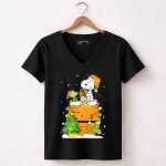 Detroit Tigers Snoopy Christmas Snow Baseball Fan Gift 7 Womens V Neck.jpg
