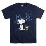 Detroit Tigers Snoopy Woodstock Pilgrim Hats T Shirt 7.jpg