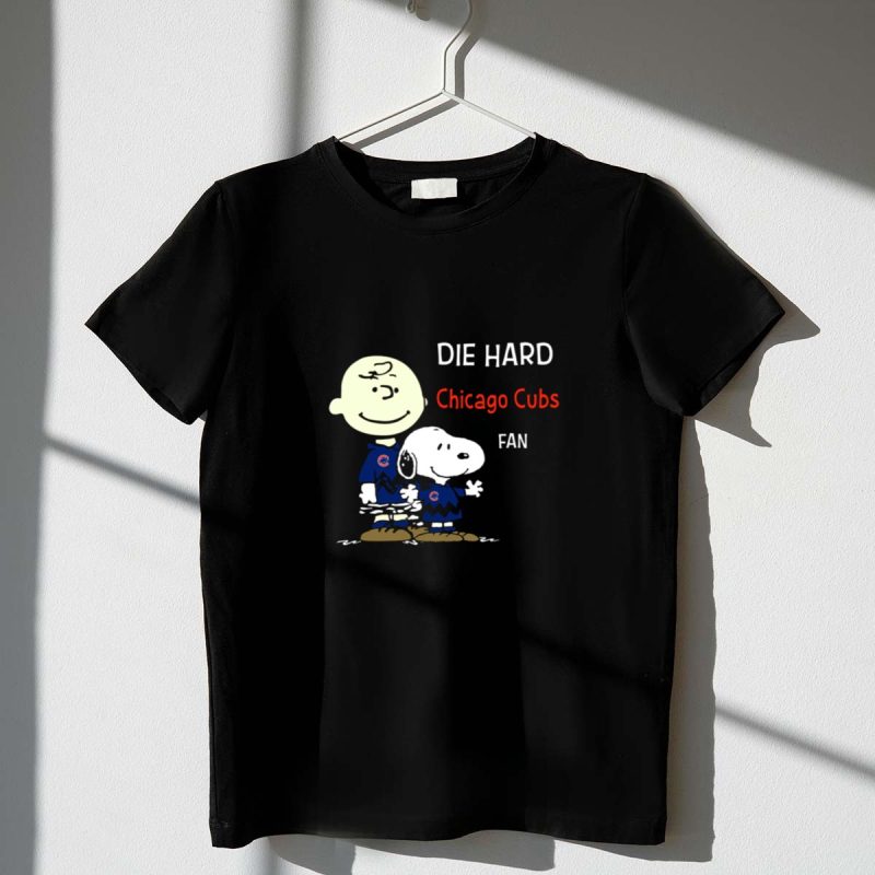 Die Hard Chicago Cubs Fan Snoopy Charlie Brown 1 T Shirt