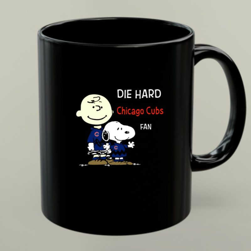 Die Hard Chicago Cubs Fan Snoopy Charlie Brown 1 Mug.jpg