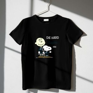 Die Hard Eagles Fan Charlie Brown Snoopy 1 T Shirt