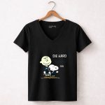 Die Hard Eagles Fan Charlie Brown Snoopy 7 Womens V Neck