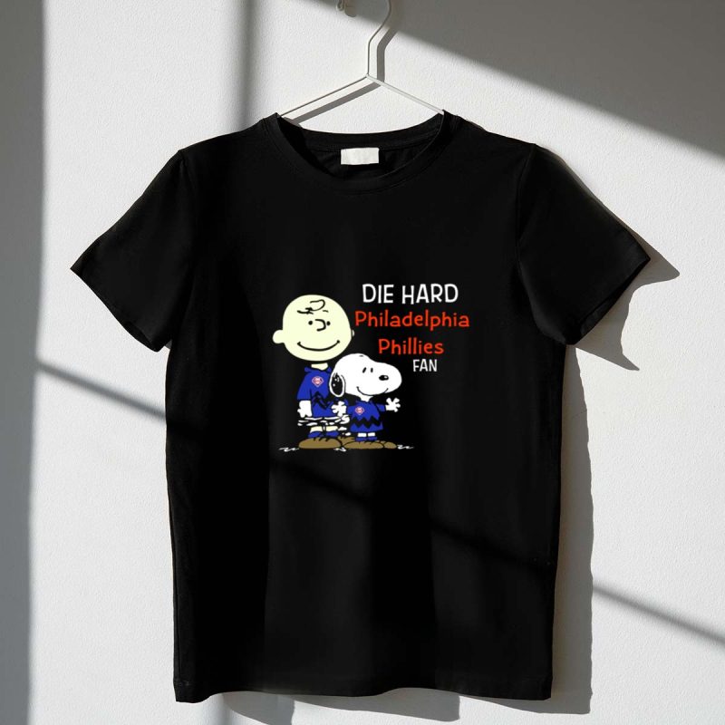Die Hard Philadelphia Phillies Fan Snoopy And Charlie Brown 1 T Shirt