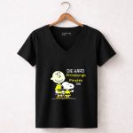 Die Hard Pittsburgh Pirates Fan Snoopy and Charlie Brown 7 Womens V Neck.jpg