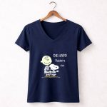 Die Hard Raiders Fan Snoopy and Charlie Brown 5 Womens V Neck
