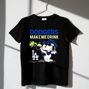 Dodgers Make Me Drink Snoopy La Dodgers Fans Iconic Shirt