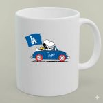 Dodgers Snoopy Woodstock Driving Car LA Flag 1 mug 1.jpg
