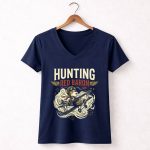 Dog Hunting The Red Baron 5 Womens V Neck.jpg