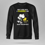 Dont Mess with a Warriors Fan Ready for Battle Snoopy Woodstock 9 Hoodie