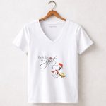 Each Day is a Gift Snoopy Santa Hat Woodstock Peanuts Movie 5 Womens V Neck 1.jpg