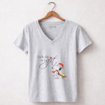 Each Day is a Gift Snoopy Santa Hat Woodstock Peanuts Movie 7 Womens V Neck 1.jpg