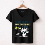 Eagles Make Me Drink Snoopy Philadelphia Eagles Fans 7 Womens V Neck