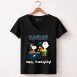 Eagles Snoopy Thanksgiving Football Peanuts Philadelphia 7 Womens V Neck