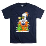Edmonton Oilers Snoopy Christmas Scene T Shirt 7.jpg