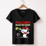 Falcons Make Me Drink Snoopy Atlanta Falcons Fan 7 Womens V Neck