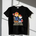 Firefighter Charlie Brown and Snoopy Notre Dame Fighting Irish 1 T Shirt.jpg