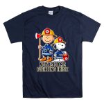 Firefighter Charlie Brown and Snoopy Notre Dame Fighting Irish T Shirt 7.jpg