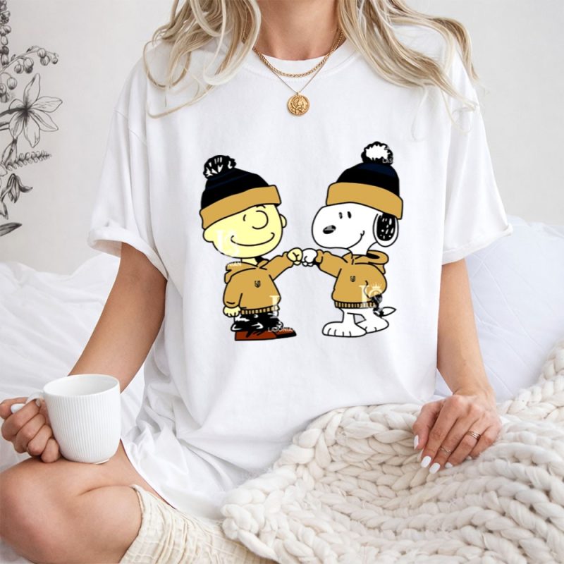 Fist Bump Charlie Brown And Snoopy Wear Clothing Vegas Golden Knights 1 T Shirt.jpg