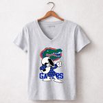 Florida Gators Snoopy Dabbing Alligator 7 Womens V Neck.jpg