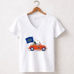 Florida Gators Snoopy Driving With Woodstock 5 Womens V Neck.jpg
