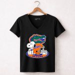 Florida Gators Snoopy Football Helmet Gators 7 Womens V Neck.jpg