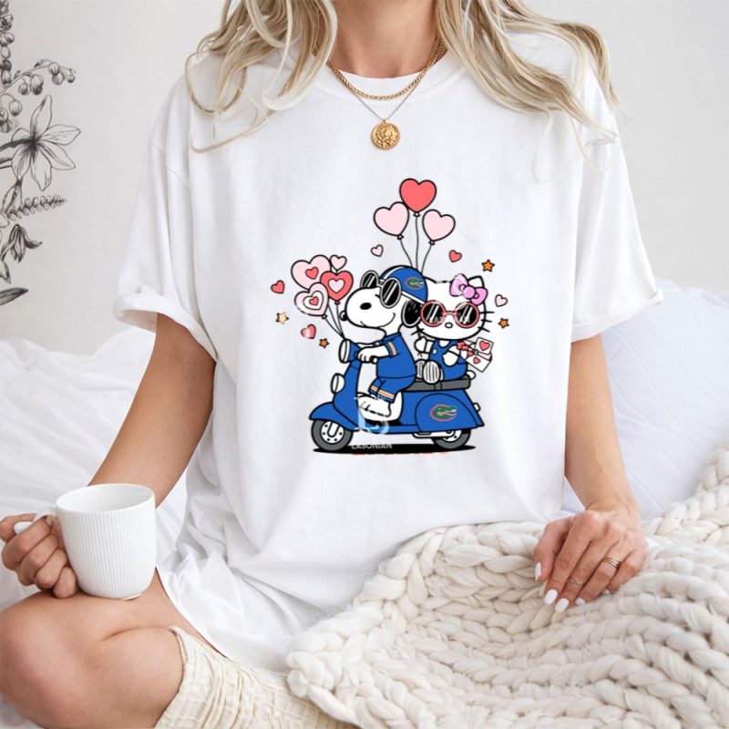 Florida Gators Snoopy And Hello Kitty Valentine 1 T Shirt.jpg