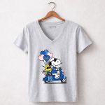 Florida Gators Snoopy and Woodstock Valentine 7 Womens V Neck.jpg
