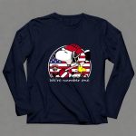 Florida Panthers Hockey Woodstock And Snoopy With Flag American 6 Long Sleeves.jpg