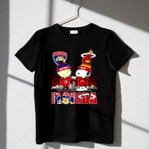 Florida Panthers Miami Heat Snoopy Charlie Brown Proud Of State 1 T Shirt.jpg