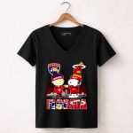 Florida Panthers Miami Heat Snoopy Charlie Brown Proud Of State 7 Womens V Neck.jpg