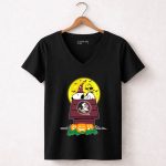 Florida State Seminoles Snoopy Halloween Peanuts Doghouse Pumpkins Moon Woodstock Bats 7 Womens V Neck.jpg Florida State Seminoles Snoopy Halloween Peanuts Doghouse Pumpkins Moon Woodstock Bats 7 Womens V Neck.jpg