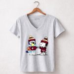 Florida State Seminoles Snoopy and Bluey Football 7 Womens V Neck.jpg