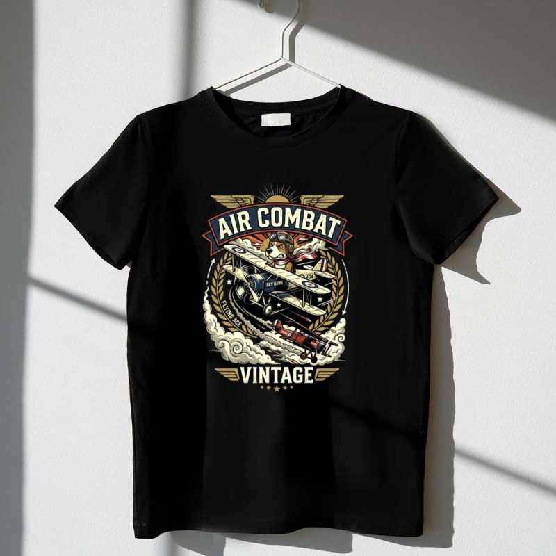 Flying Ace Air Combat Vintage 1 T Shirt.jpg