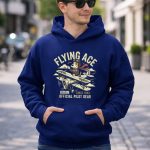 Flying Ace Vintage Beagle Pilot Since 1942 8 Hoodie.jpg