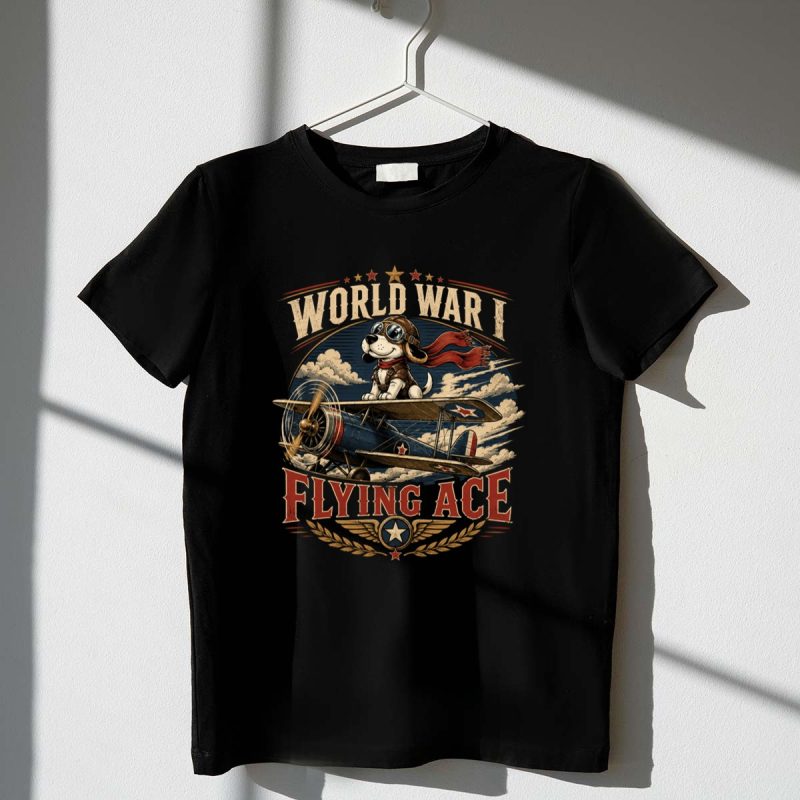 Flying Ace World War I Pilot 1 T Shirt.jpg