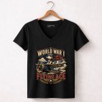 Flying Ace World War I Pilot 7 Womens V Neck.jpg