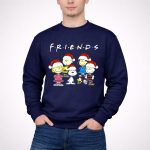 Friends Christmas Snoopy Peanuts Characters Santa Hats 3 Sweatshirt 1.jpg