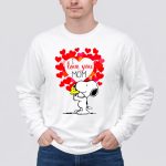 Funny Snoopy And Woodstock I Love You Mom 4 Long Sleeves