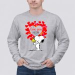 Funny Snoopy And Woodstock I Love You Mom 6 Long Sleeves
