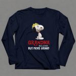 GRANDMA Like a Mom But More Grand Snoopy Sunflower Crown 6 Long Sleeves
