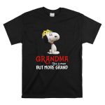 GRANDMA Like a Mom But More Grand Snoopy Sunflower Crown T Shirt 6