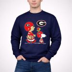 Georgia Bulldogs Charlie Brown and Snoopy Football Team Spirit 3 Sweatshirt.jpg