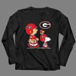 Georgia Bulldogs Charlie Brown and Snoopy Football Team Spirit 4 Long Sleeves.jpg