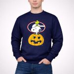Georgia Bulldogs Football Halloween Snoopy and Woodstock 3 Sweatshirt.jpg