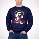 Georgia Bulldogs Snoopy Dabbing University of Georgia 3 Sweatshirt.jpg