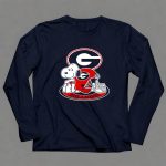 Georgia Bulldogs Snoopy Football Helmet 6 Long Sleeves.jpg