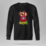 Georgia Bulldogs Snoopy Read Books Halloween Witch Doghouse Football 9 Sweatshirt.jpg