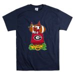 Georgia Bulldogs Snoopy Read Books Halloween Witch Doghouse Football T Shirt 7.jpg