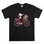 Georgia Bulldogs Snoopy Riding Bike with Flowers T Shirt 6.jpg